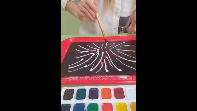 Поделка "Яркий фейерверк" смотреть онлайн