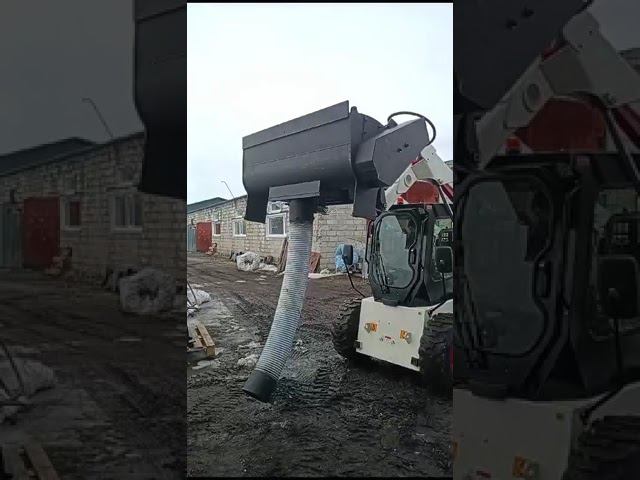 Бетоносмесительный ковш на мини погрузчике Lonking CDM308 смотреть онлайн