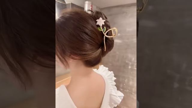 Краб для волос заколка металлический смотреть онлайн