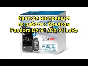 Pandora DX 91 / 90 ⚡91-LoRa⚡ Краткая инструкция по работе с брелком.