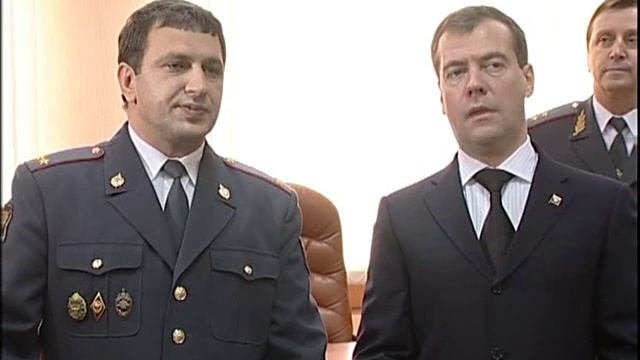 Посещение Д.А.Медведевым Рязанского филиала Московского университета МВД РФ.