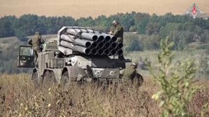 Боевая работа РСЗО «Ураган» ЦВО