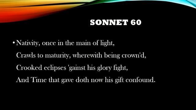 Shakespeare sonnet 60 explanation смотреть онлайн