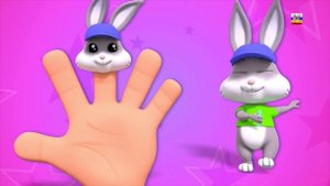 Кролик пальцем Семья | Детские рифмы | Семейство пальцев | Finger Family Song | Rabbit Finger Famil
