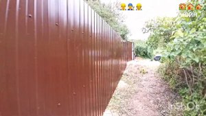 УСТАНОВКА ЗАБОРА ИЗ ПРОФЛИСТА ? РАСПАШНЫЕ ВОРОТА С КАЛИТКОЙ ?♂️