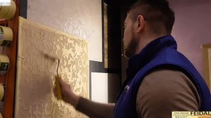 Бюджетная штукатурка 3а 8$ Grotto. Поэтапное Нанесение. Feidal