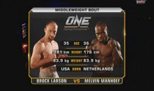 Melvin Manhoef vs Brock Larson