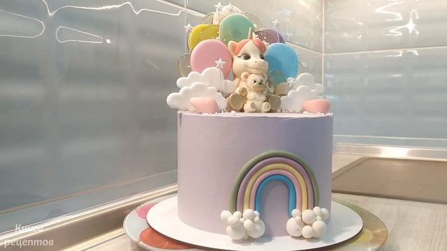 Как украсить торт на детский День рождения / Оформляем торт для девочки смотреть онлайн