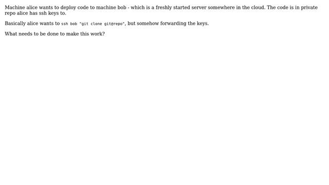 How to checkout git sources on remote machine using local ssh key? смотреть онлайн