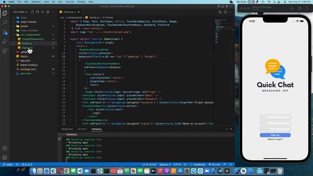 2 - Leksiya React Native KeyboardAvoidingView and TouchableWithoutFeedback смотреть онлайн