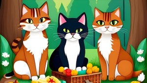 Приключения трех котят: Пикник в Сказочном Лесу
