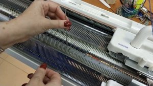 митенки на вязальной машине