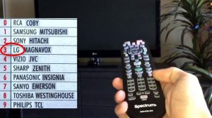 Spectrum remote programming to TV with codes