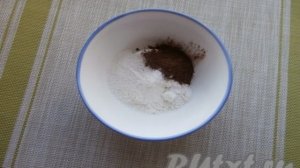 Шоколадный фондан в микроволновке