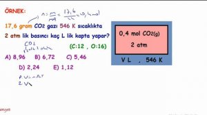 11.Sınıf Kimya Gazlar (İdeal Gaz ve Denklemi )