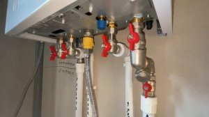 Как обвязать по гидравлике настенный газовый котёл Протерм  Ягуар.С помощью кранов с накидной гайко