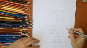 Как нарисовать печь. Онлайн-школа рисования "Малевашки"