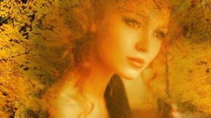 Листья жёлтые медленно падают.