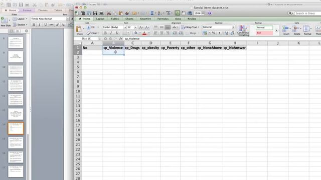 Datasets - Entering multiple-answer items in excel смотреть онлайн