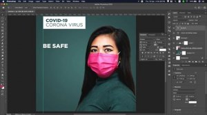 COVID 19 Corona Virus Social Media Instagram Post | Adobe Photoshop CC 2020