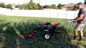 Этот мотоблок ИДЕАЛЕН для таких работ! Косим ЛЮЦЕРНУ!