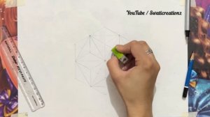 3d Drawing Triangle | Impossible Triangle | Illusion | Easy Drawing