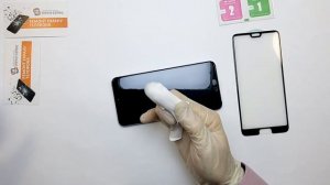 Как наклеить защитное стекло Huawei p20