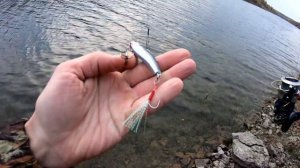 Ловля на джиг и ратлины с берега, поздней осенью