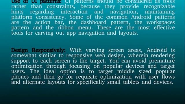 Guidelines for Android App Mobile Design - Silicon Valley Infomedia Ltd. смотреть онлайн