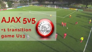 AJAX 5v5 1 transition game U13s