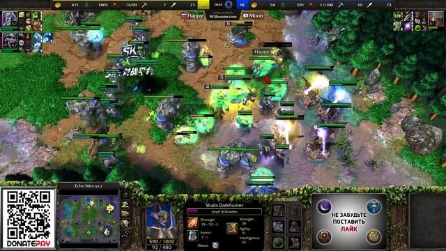 ЗОЛОТАЯ ИГРА 2023 года! ХЭППИ - МУН | Warcraft 3 Reforged смотреть онлайн