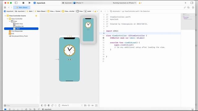 【Swift/Xcode】10分で誰でも簡単に作れるiOS対応 時計アプリを作ってみよう！【初心者向け】 смотреть онлайн
