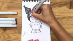 Как нарисовать "Куроми" карандашом и скетч маркерами | Рисунок для детей, поэтапно и легко