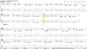 Cutting Crew - I just died in your arms (Bass TAB)