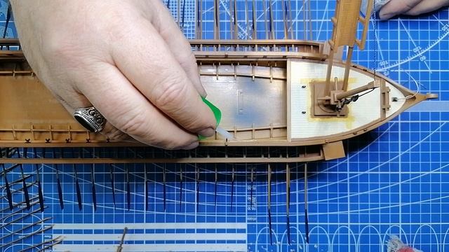 Римская трирема, сборка пластиковой модели, часть 9 смотреть онлайн