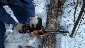 WORX WG384E.9. Аккумуляторная цепная пила в работе. Ч.1