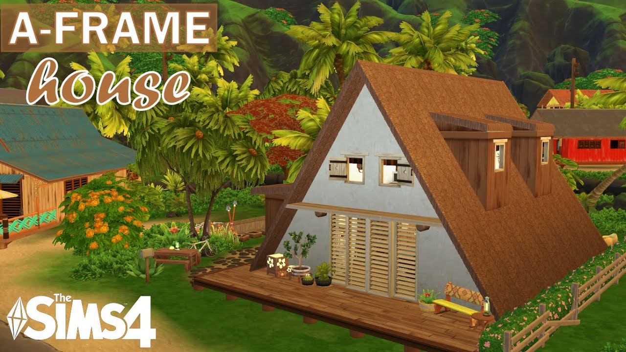 A-Frame Дом ?? | The Sims 4 Stop Motion Build | Строительство в Симс 4