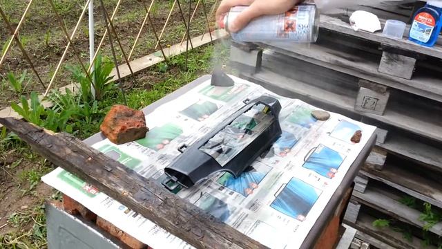 Эксперимент Покраска лаком с баллончика в 1 слой смотреть онлайн