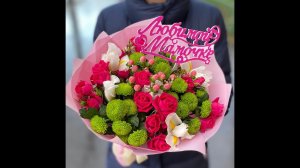 танец с тканью и цветами