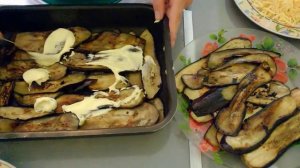 Баклажанная Запеканка с куриным филе в духовке.Запеканка из баклажан в духовке.