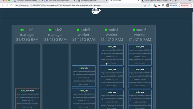 DOCKER SWARM - ADMINISTRANDO UM CLUSTER E CRIANDO 3 APPS! смотреть онлайн