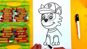Как нарисовать Щенячий патруль РОККИ щенок