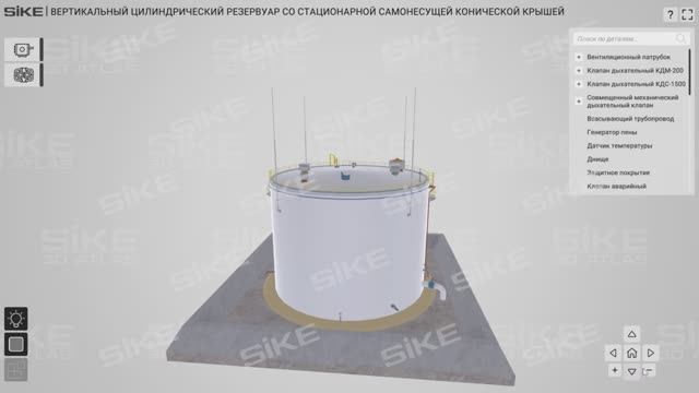 Устройство резервуарного оборудования — Интерактивный тренажер (3D Атлас) SIKE