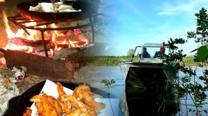 РЫБАЛКА С НОЧЕВКОЙ НА АХТУБЕ. Готовим вкуснейшего судака на костре. Рыбалка в Астрахани 2021.