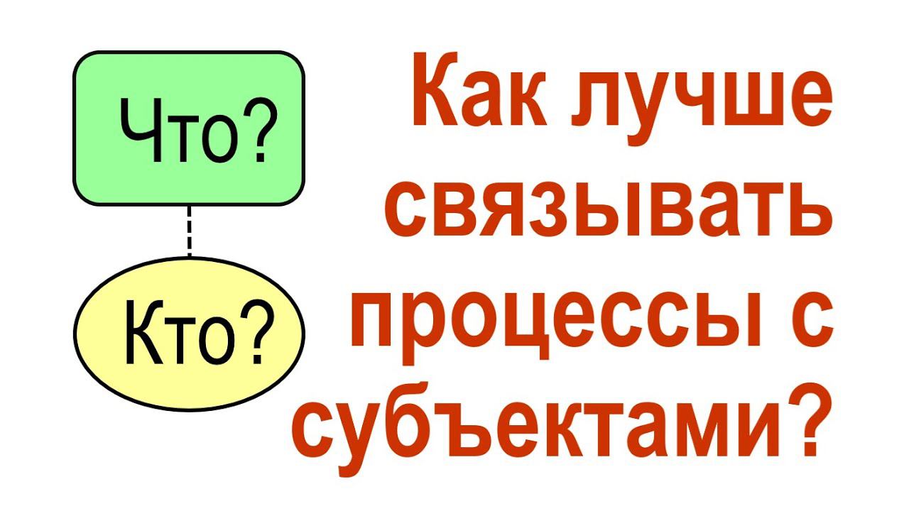 Как лучше связывать процессы с субъектами в системе Бизнес-инженер?