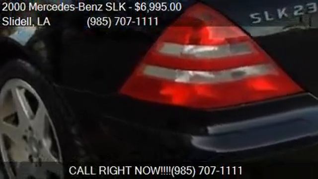 2000 Mercedes-Benz SLK SLK 230 Supercharged 2dr Convertible