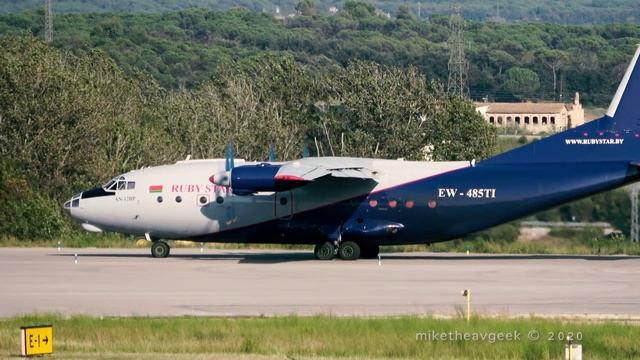 [4K] Ruby Star Antonov AN-12BP at Girona - Costa Brava смотреть онлайн