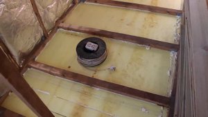 Самый простой и дешёвый пол в каркасной бане.