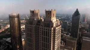 Drone Footage Of City Buildings