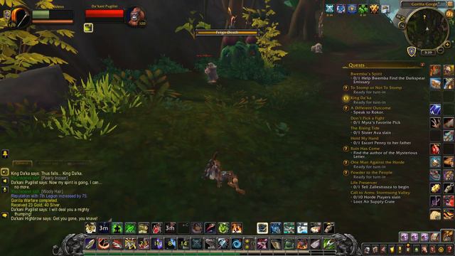 BFA 120 BM Hunter - Zandalzar Zone Voidgoddess quest chronicles #4 смотреть онлайн